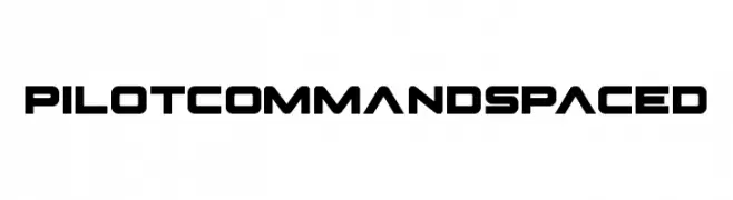 Pilot Command Spaced  Fuentes Gratis Descargar