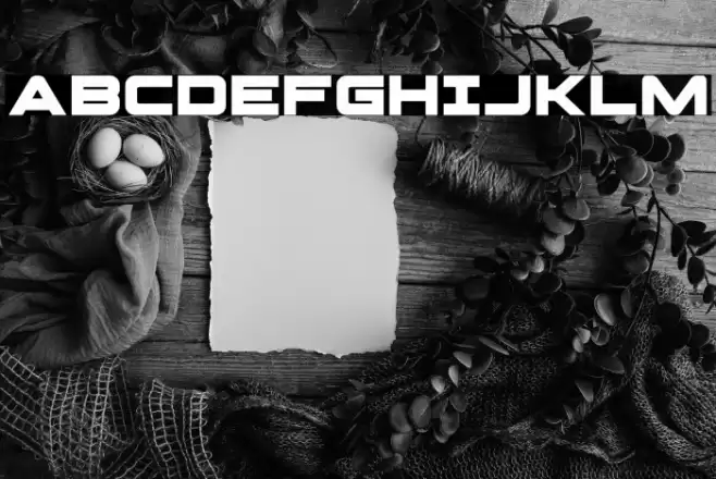 Pilot Command Spaced Font examples