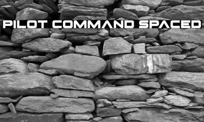 Pilot Command Spaced Font examples