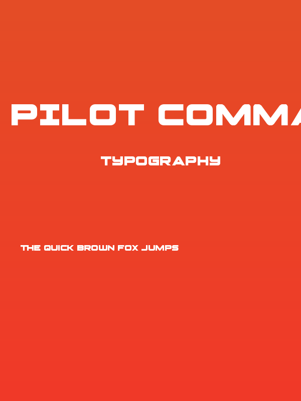 Pilot Command Spaced Poster