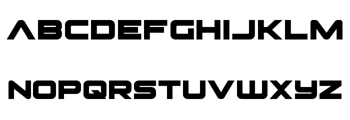 Pilot Command Spaced Font LOWERCASE
