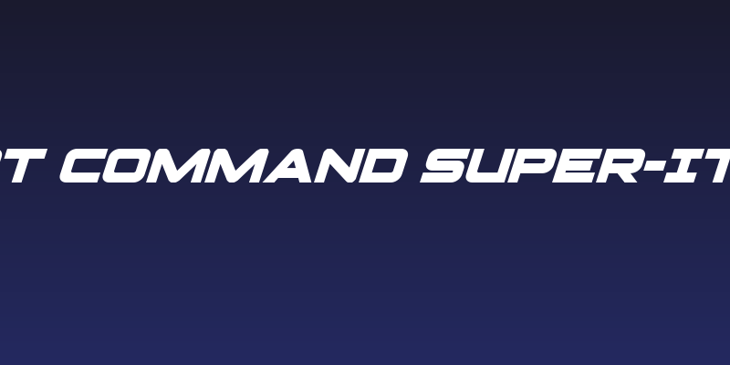 Pilot Command Super-Italic Social Header