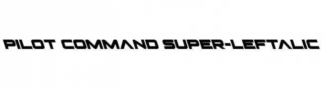 Pilot Command Super-Leftalic  Fuentes Gratis Descargar