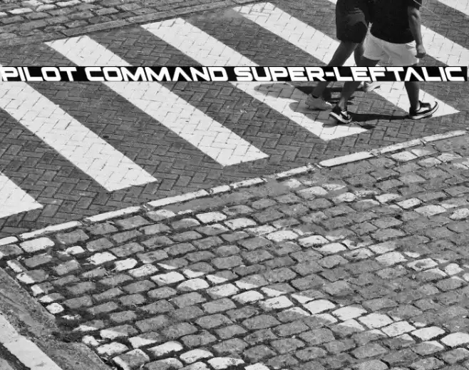 Pilot Command Super-Leftalic Font examples