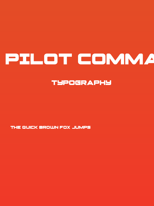Pilot Command Poster