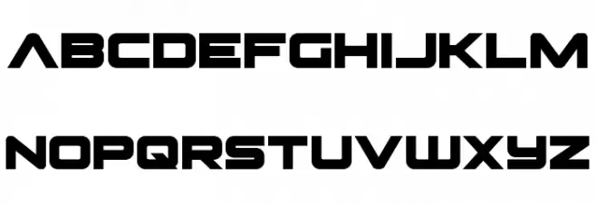 Pilot Command Schriftart Kleinbuchstaben