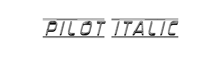 Pilot Italic  Free Fonts Download