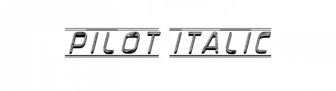 Pilot Italic  baixar fontes gratis