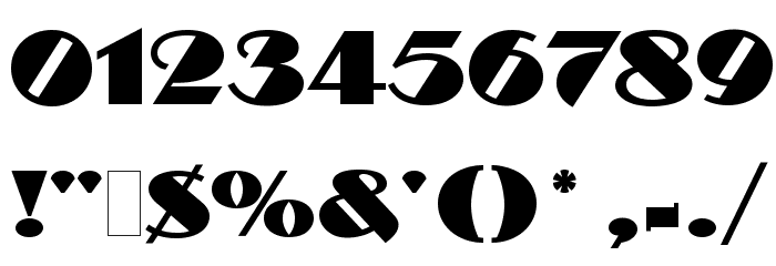 Pilotka Font OTHER CHARS