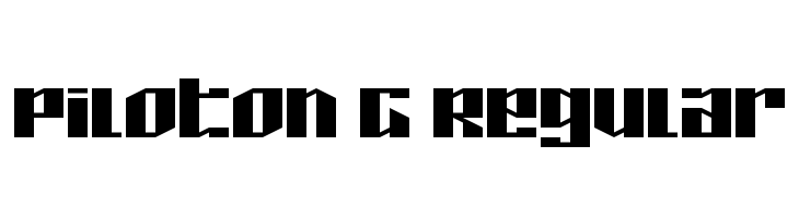 Piloton G Regular  Free Fonts Download