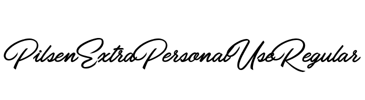 Pilsen Extra Personal Use Regular  Скачать бесплатные шрифты