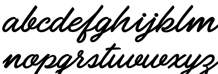 Pilsen Extra Personal Use Regular Font LOWERCASE