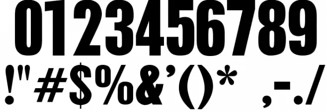 Pilsen Plakat Font OTHER CHARS