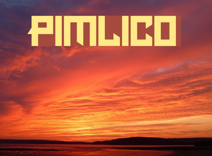Pimlico Font examples