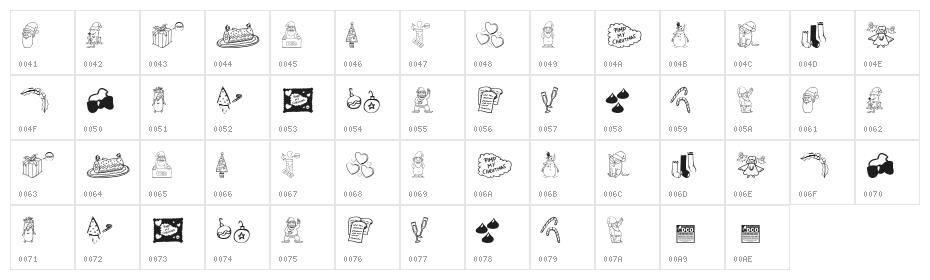 Pimp My Christmas_PersonalUseOnly Character Map