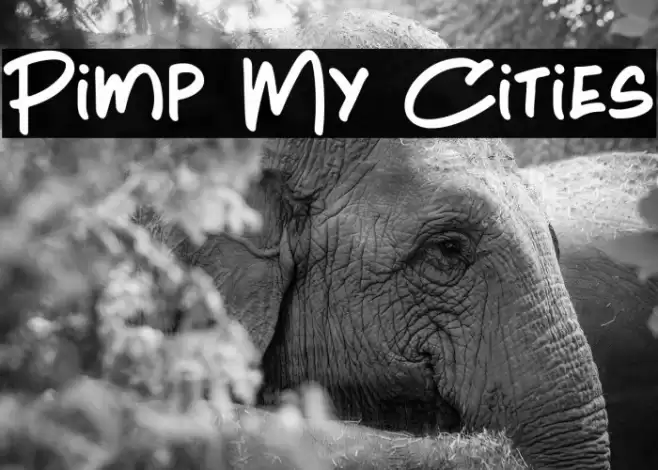 Pimp My Cities Font examples