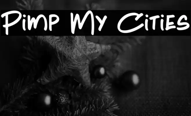 Pimp My Cities Font examples