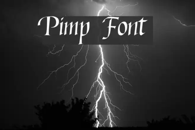 Pimp Font examples