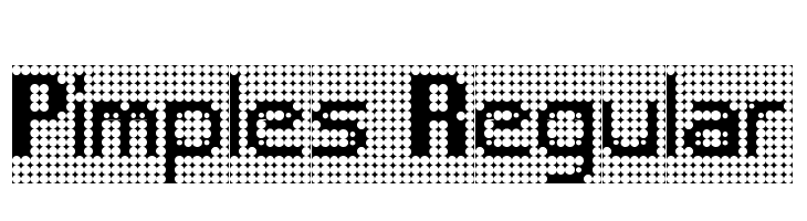 Pimples Regular  font caratteri gratis
