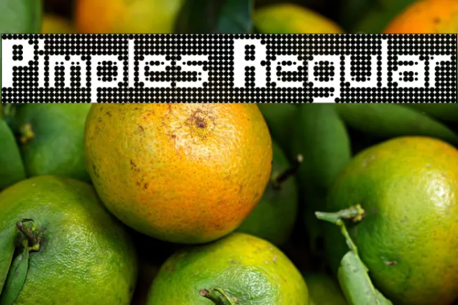Pimples Regular Example 1
