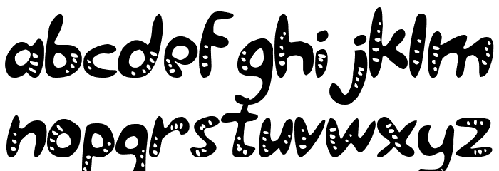 Pimpom Font LOWERCASE