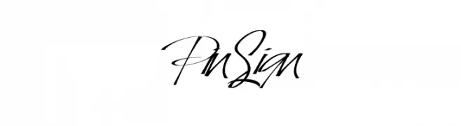PinSign  नि: शुल्क फ़ॉन्ट्स डाउनलोड