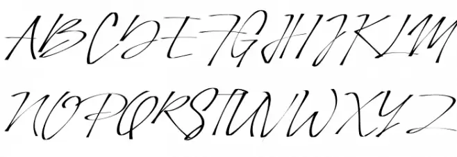 PinSign फ़ॉन्ट अपरकेस