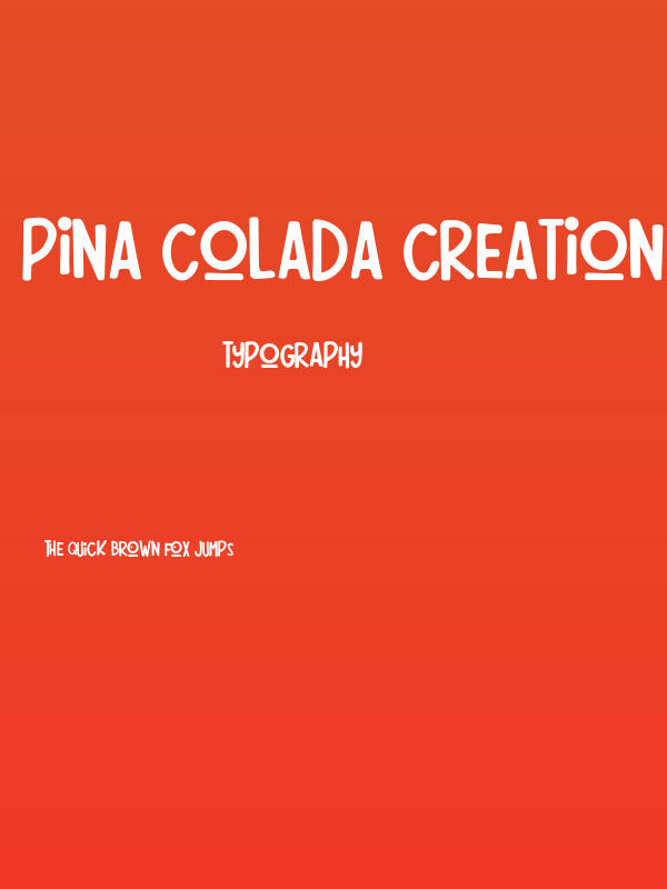 Pina Colada Creation Poster
