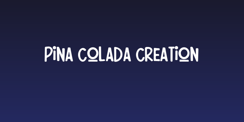 Pina Colada Creation Social Header