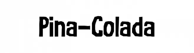 Pina-Colada  नि: शुल्क फ़ॉन्ट्स डाउनलोड