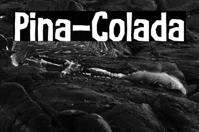 Pina-Colada Font examples