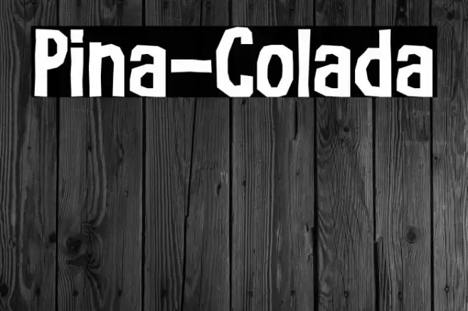 Pina-Colada Font examples