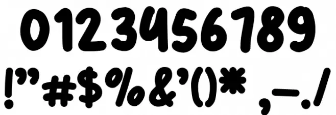 Pinatubo Schriftart Anderer Schreiben