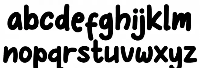 Pinatubo Schriftart Kleinbuchstaben