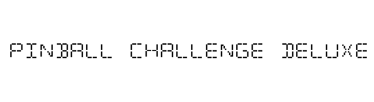 Pinball Challenge Deluxe  Fuentes Gratis Descargar
