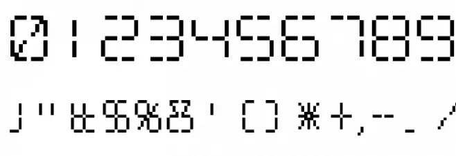 Pinball Challenge Deluxe Font OTHER CHARS