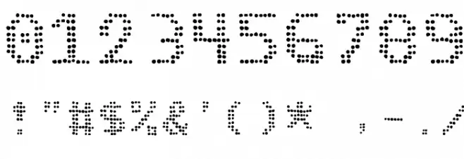 Pinball Data フォント その他の文字