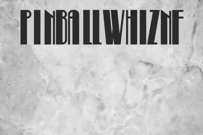 PinballWhizNF Font examples