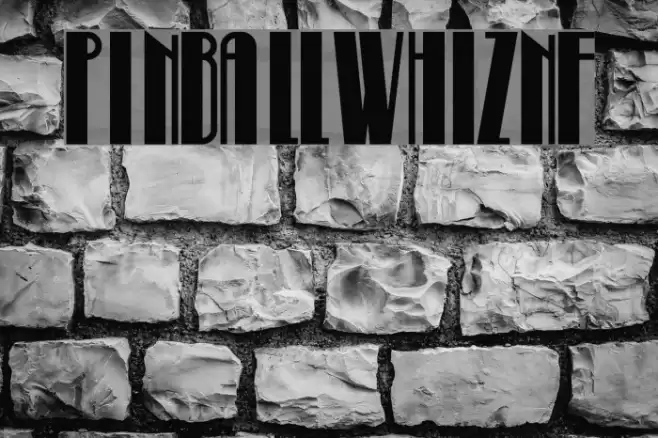 PinballWhizNF Font examples