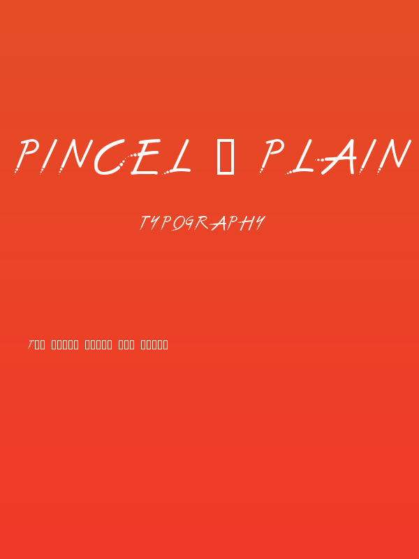 Pincel 2 Plain Poster