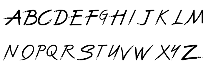 Pincel 2 Plain Font LOWERCASE