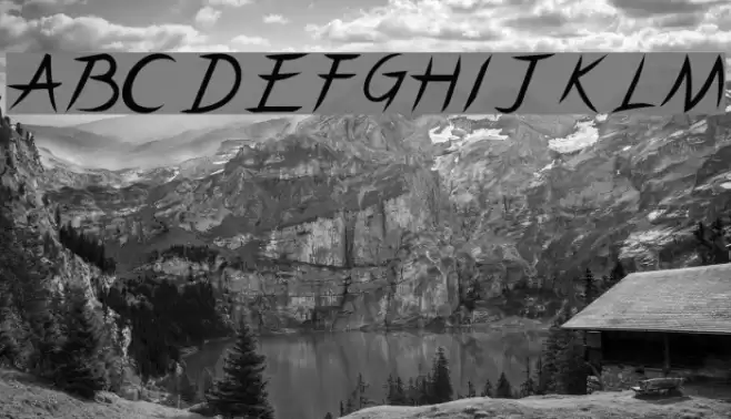 Pincel Caps Font examples