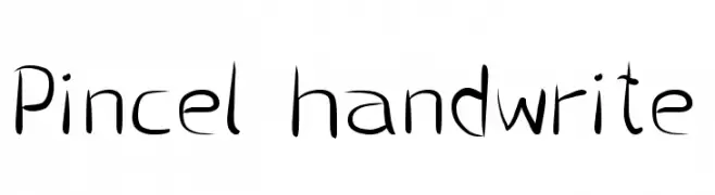 Pincel handwrite  नि: शुल्क फ़ॉन्ट्स डाउनलोड