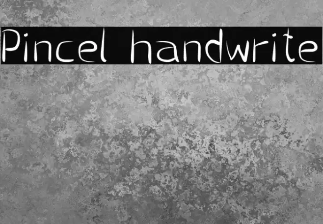 Pincel handwrite Font examples