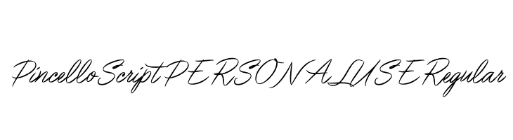 Pincello Script PERSONAL USE Regular  フリーフォントのダウンロード