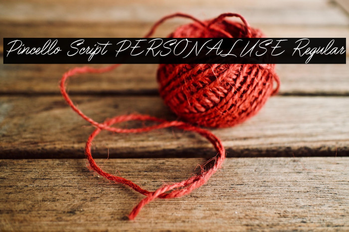 Pincello Script PERSONAL USE Regular Example 1