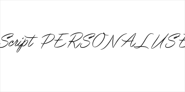 Pincello Script PERSONAL USE Regular Logo