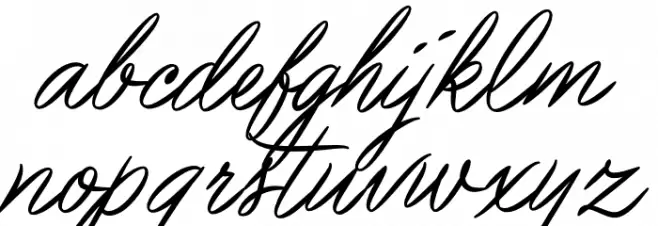 Pincello Script PERSONAL USE Regular Polices MINUSCULES