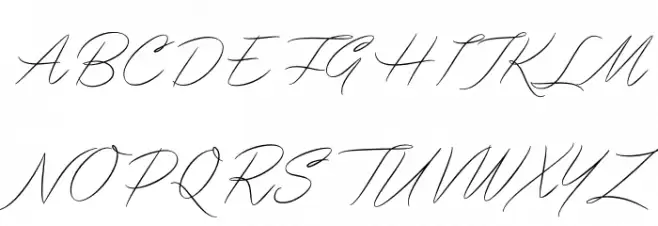 Pincello Script PERSONAL USE Thin Schriftart Groß
