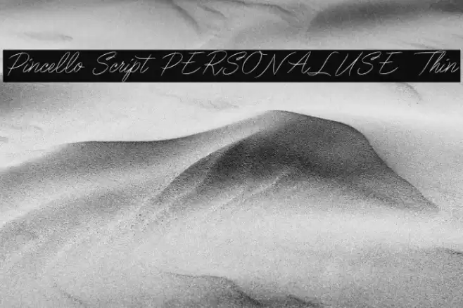 Pincello Script PERSONAL USE Thin Font examples